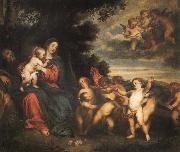 Anthony Van Dyck The rest in the flight to Egypt oil painting artist